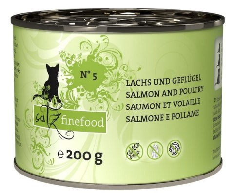 Catz Finefood Classic N.05 Łosoś i drób puszka 200g