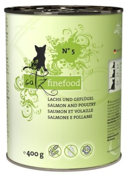 Catz Finefood Classic N.05 Łosoś i drób puszka 400g