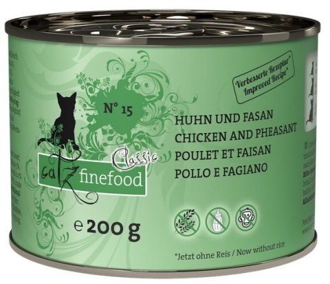 Catz Finefood Classic N.15 Kurczak i Bażant puszka 200g