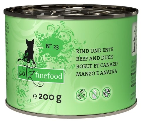 Catz Finefood Classic N.23 Wołowina i Kaczka puszka 200g