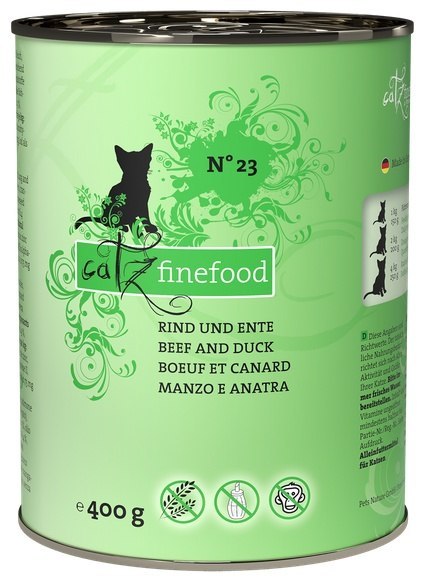 Catz Finefood Classic N.23 Wołowina i Kaczka puszka 400g