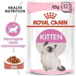 Royal Canin Kitten w sosie karma mokra dla kociąt do 12 miesiąca życia saszetka 85g