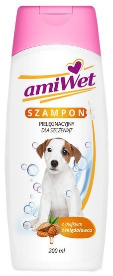 Amiwet Szampon dla szczeniąt z olejkiem migdałowca 200ml