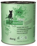 Catz Finefood Classic N.15 Kurczak i Bażant puszka 800g