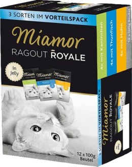 Miamor Ragout Royale Mix Galaretka - kurczak, królik, tuńczyk saszetki 12x100g