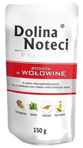 Dolina Noteci Premium Pies Wołowina saszetka 150g