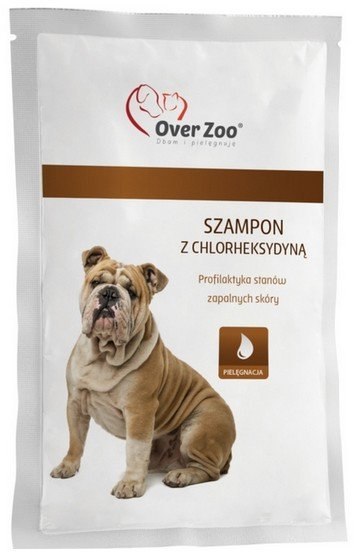 Over Zoo Szampon z chlorheksydyną dla psów i kotów saszetka 20ml Over Zoo Szampon z chlorheksydyną dla psów i kotów saszetka 20ml