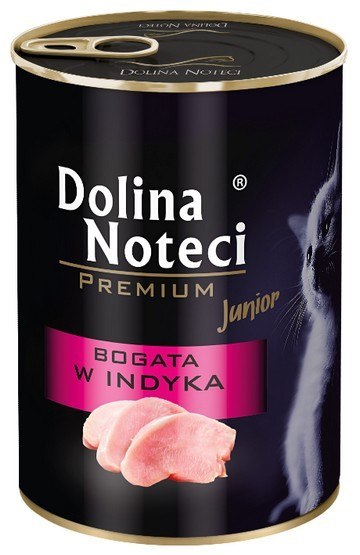 Dolina Noteci Premium Kot Junior Bogata w indyka puszka 400g