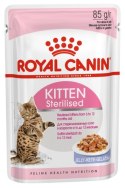 Royal Canin Kitten Sterilised karma mokra w galaretce dla kociąt od 6 do 12 miesiąca życia, sterylizowanych saszetka 85g