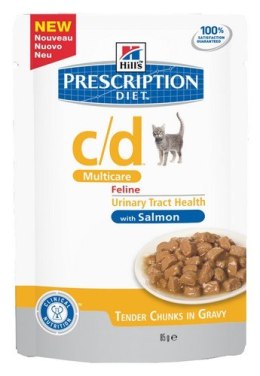 Hill's Prescription Diet c/d Feline z Łososiem saszetka 85g