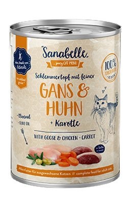 Sanabelle Gęś, kurczak i marchew puszka 380g Sanabelle Gęś, kurczak i marchew puszka 380g