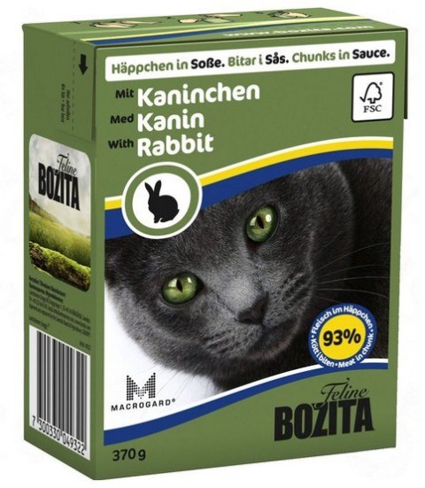 Bozita z Królikiem kawałki w sosie kartonik 370g