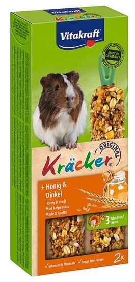 Vitakraft Kracker 2szt Świnka morska miód & orkisz 112g [10640]