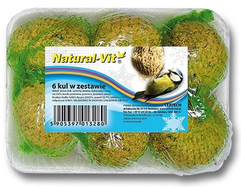 Natural-Vit Kule zimowe 90g tacka 6szt