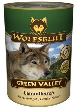 Wolfsblut Dog Green Valley - jagniecina, łosoś, ziemniaki puszka 395g