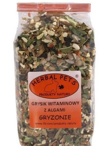 Herbal Pets Grysik ziołowo-warzywny z płatkami róży 100g