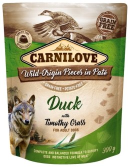 Carnilove Dog Duck & Timothy Grass - kaczka i tymotka łąkowa saszetka 300g