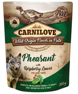 Carnilove Dog Pheasant & Raspberry Leaves - bażant i liście maliny saszetka 300g