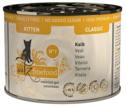 Catz Finefood Classic Kitten N.07 Wołowina i cielęcina puszka 200g