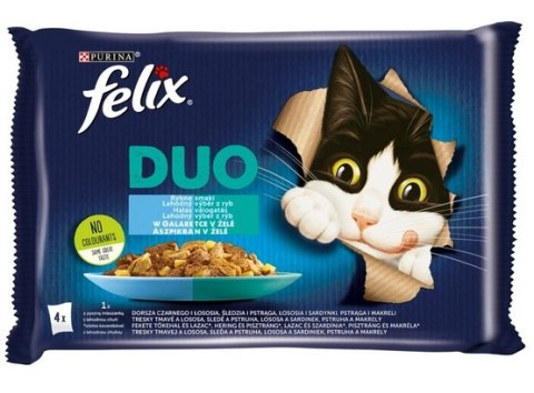 Felix Fantastic Duo Uczta Oceanu galaretka saszetki 4x85g Felix Fantastic Duo Uczta Oceanu galaretka saszetki 4x85g