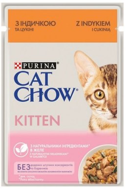 Purina Cat Chow Kitten Indyk i cukinia saszetka 85g