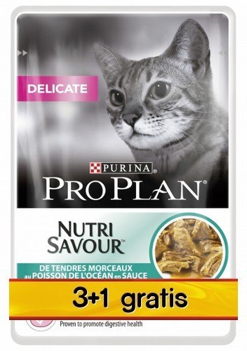 Purina Pro Plan Cat Delicate ryba oceaniczna saszetka 4x85g 3+1 gratis