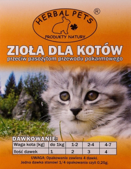 HERBAL PETS ZIOŁA P/PASOŻ.DLA KOTÓW