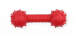 PET NOVA TPR DUMBBELL RED 14cm Z DZWONKIEM