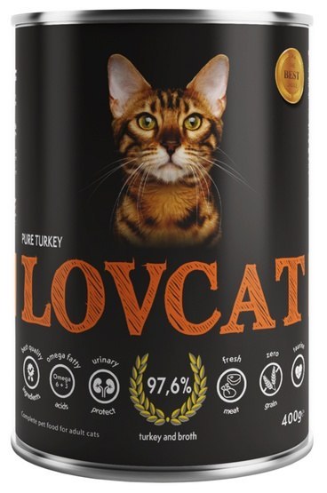 Lovcat Pure Turkey puszka 400g