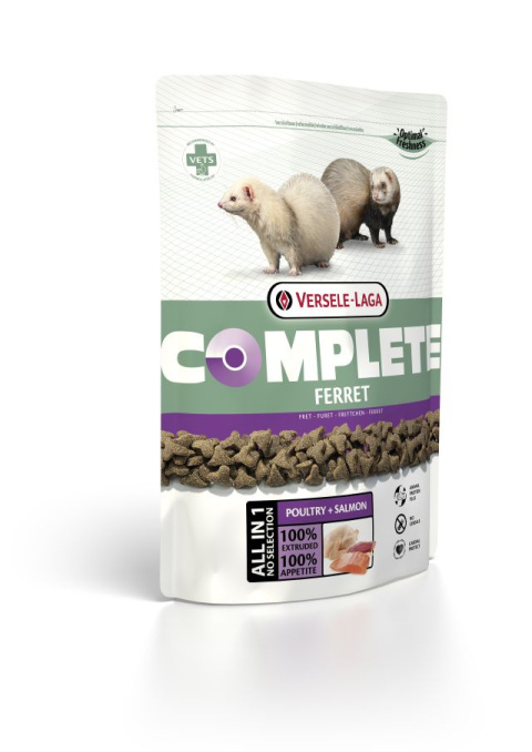 VERSELE LAGA Ferret Complete 750g - ekstrudat dla fretek - karma bezzbożowa , bezglutenowa