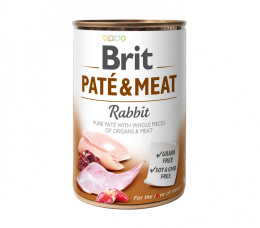 BRIT PATE&MEAT RABBIT puszka 400g