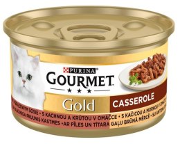 Gourmet Gold Kaczka i indyk w brązowym sosie 85g