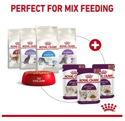 Royal Canin Sensory Feel w sosie karma mokra dla kotów dorosłych saszetka 85g Royal Canin Sensory Feel w sosie karma mokra dla kotów dorosłych saszetka 85g