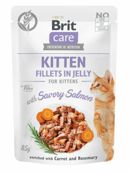 BRIT CARE KITTEN SAVORY SALMON saszetka 85g