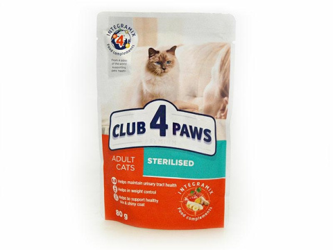 CLUB4Ł ADULT STERILISED saszetka 80 g