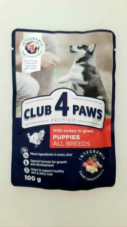 CLUB4Ł PUPPY INDYK saszetka 100g