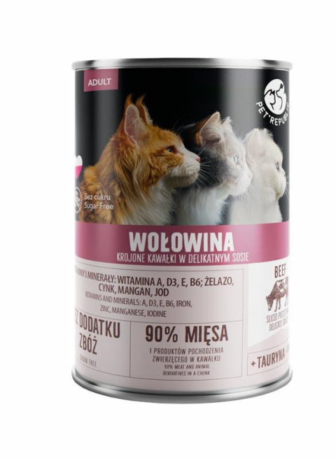 PET REPUBLIC WOŁOWINA puszka 400g