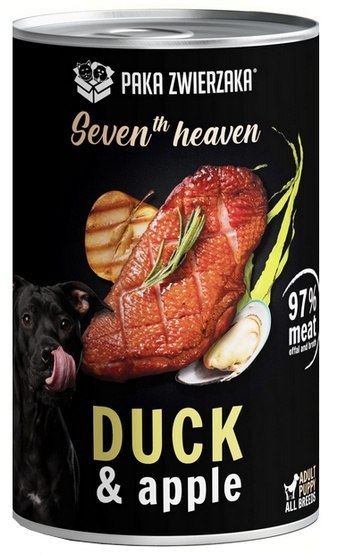 Paka Zwierzaka Seventh Heaven Duck & Apple puszka 400g