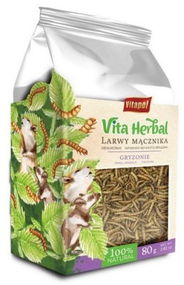 Vitapol Vita Herbal Larwy mącznika dla gryzoni 80g