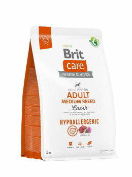 BRIT CARE ADULT MEDIUM LAMB HYPOALLERGENIC 3kg