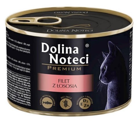 Dolina Noteci Premium Kot Filet z łososia puszka 185g