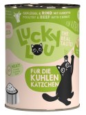 Lucky Lou Lifestage Kitten Drób i wołowina puszka 400g