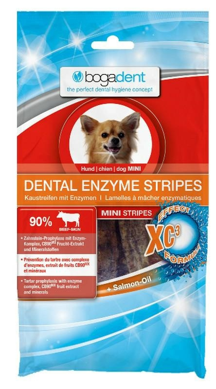 BOGADENT DENTAL ENZYME STRIPES MINI przysmak p/osadom 100g