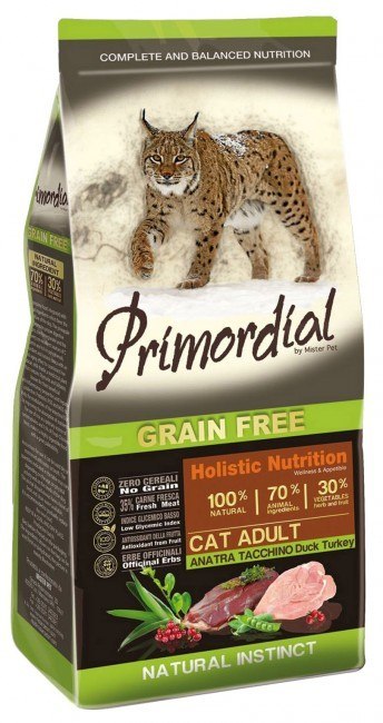 Primordial Cat Grain Free Adult Duck & Turkey 2kg