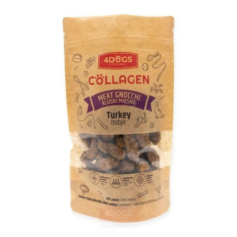 4DOGS KLUSKI Z INDYKIEM Z DODATKIEM POROŻA 100g 4DOGS KLUSKI Z INDYKIEM Z DODATKIEM POROŻA 100g