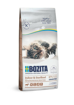 Bozita Indoor & Sterilised Grain free Reindeer 2kg