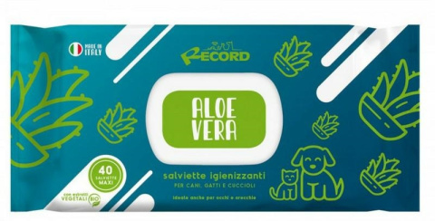 RECORD CHUSTECZKI NEW ALOE VERA ANTYBAKTERYJNE 40 szt.