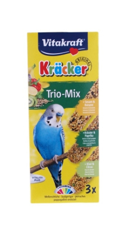 VITAKRAFT KRACKER KOLBY FALISTA TRIO-MIX KIWI & BANAN & PAPRYKA 3szt.