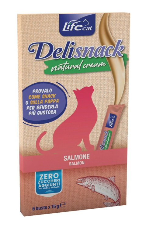 LIFE CAT NATURAL CREAM 6x15g SALMON