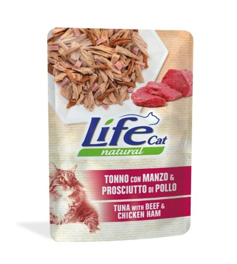 LIFE CAT TUNA /BEEF/HAM saszetka 70g